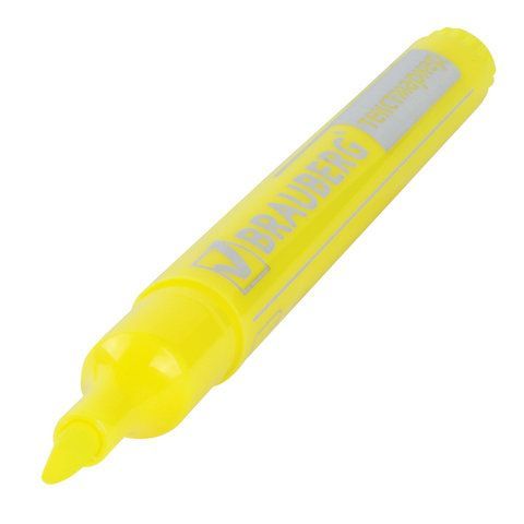 Текстовыделитель BRAUBERG 3 шт. &quot;Energy&quot;, ЖЕЛТЫЙ, линия 1-3 мм, 150482