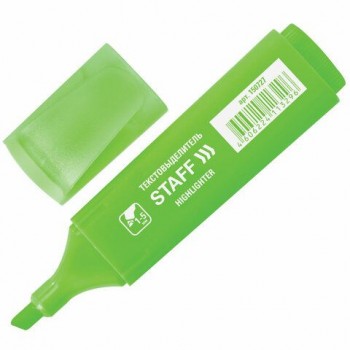 Текстовыделитель STAFF 12 шт. "EVERYDAY HL-728", ЗЕЛЕНЫЙ, линия 1-5 мм, 150727