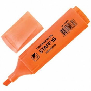 Текстовыделитель STAFF 12 шт. "EVERYDAY HL-728", ОРАНЖЕВЫЙ, линия 1-5 мм, 150730