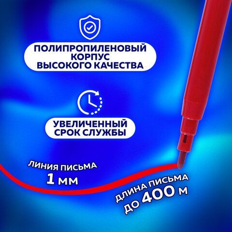 Фломастеры ПИФАГОР 4 шт., 12 цветов, вентилируемый колпачок, 151090