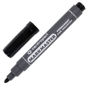 Маркер перманентный для промышленной маркировки ЧЕРНЫЙ CENTROPEN 3 шт. "Marksmaster", 2,5 мм, 8599, 5 8599 0112
