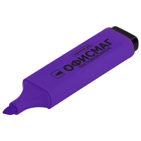 Текстовыделитель ОФИСМАГ 2 шт., ФИОЛЕТОВЫЙ, линия 1-5 мм, 151207
