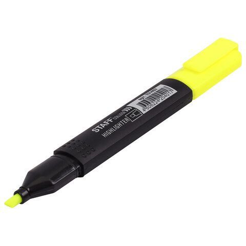 Текстовыделитель STAFF 12 шт. College &quot;STICK HL-497&quot;, ЖЕЛТЫЙ, 1-4 мм, 151497