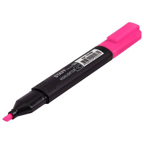 Текстовыделитель STAFF 12 шт. College &quot;STICK HL-497&quot;, РОЗОВЫЙ, 1-4 мм, 151499