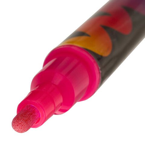 Маркер меловой "POP-ART" РОЗОВЫЙ, 3,5 мм, стираемый, для гладких поверхностей, BRAUBERG, 151522