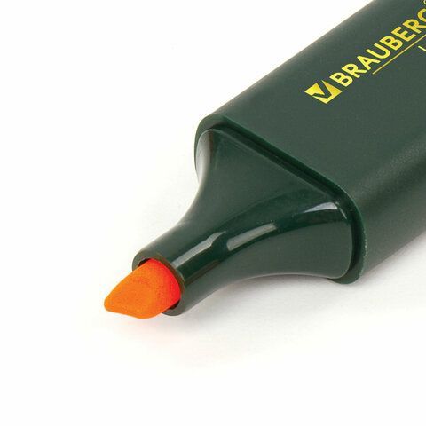 Текстовыделитель BRAUBERG 3 шт. &quot;ORIGINAL&quot;, ОРАНЖЕВЫЙ, линия 1-5 мм, 151686