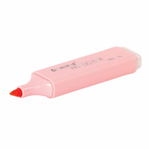 Текстовыделитель BRAUBERG 3 шт. &quot;ORIGINAL PASTEL&quot;, ПАСТЕЛЬНЫЙ РОЗОВЫЙ, линия 1-5 мм, 151693