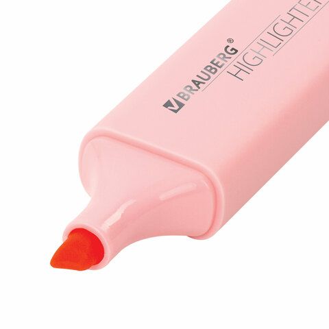 Текстовыделитель BRAUBERG 3 шт. &quot;ORIGINAL PASTEL&quot;, ПАСТЕЛЬНЫЙ РОЗОВЫЙ, линия 1-5 мм, 151693
