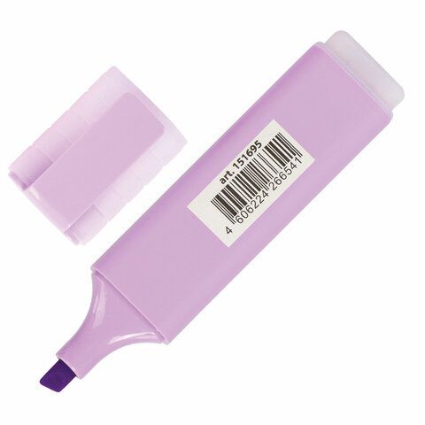 Текстовыделитель BRAUBERG 3 шт. &quot;ORIGINAL PASTEL&quot;, ЛАВАНДОВЫЙ, линия 1-5 мм, 151695