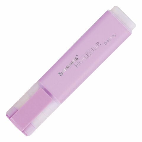 Текстовыделитель BRAUBERG 3 шт. &quot;ORIGINAL PASTEL&quot;, ЛАВАНДОВЫЙ, линия 1-5 мм, 151695