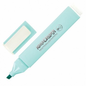 Текстовыделитель ЮНЛАНДИЯ 3 шт. "COLORSTAR PASTEL", БИРЮЗОВЫЙ, линия 1-4 мм, 151713