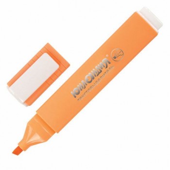 Текстовыделитель ЮНЛАНДИЯ 3 шт. "COLORSTAR PASTEL", ПЕРСИКОВЫЙ, линия 1-4 мм, 151715
