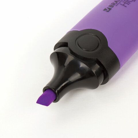 Текстовыделитель BRAUBERG 3 шт. &quot;DELTA&quot;, ФИОЛЕТОВЫЙ, линия 1-5 мм, 151723