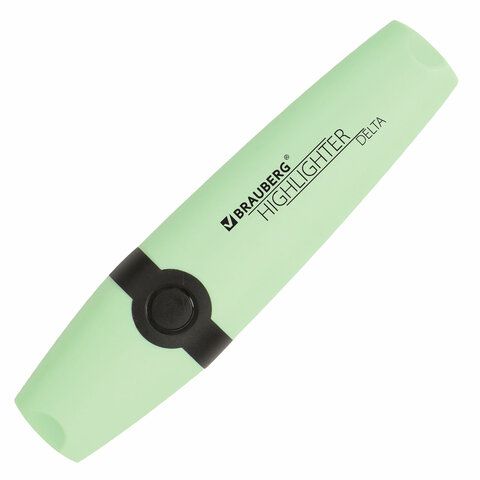 Текстовыделитель BRAUBERG 3 шт. &quot;DELTA PASTEL&quot;, МЯТА, линия 1-5 мм, 151730