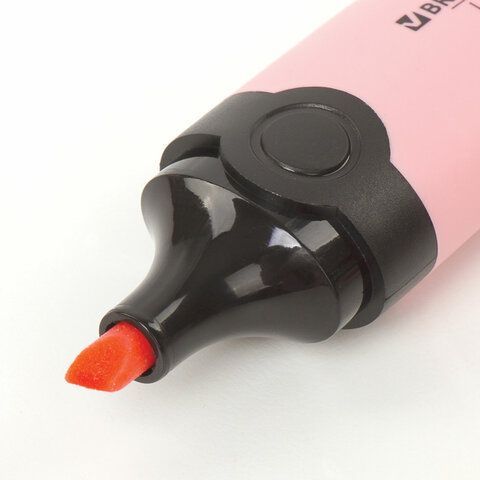 Текстовыделитель BRAUBERG 3 шт. &quot;DELTA PASTEL&quot;, ПАСТЕЛЬНЫЙ РОЗОВЫЙ, линия 1-5 мм, 151731