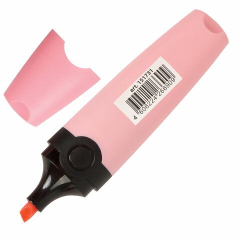 Текстовыделитель BRAUBERG 3 шт. &quot;DELTA PASTEL&quot;, ПАСТЕЛЬНЫЙ РОЗОВЫЙ, линия 1-5 мм, 151731