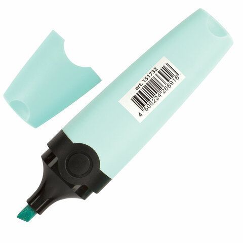 Текстовыделитель BRAUBERG 3 шт. &quot;DELTA PASTEL&quot;, БИРЮЗОВЫЙ, линия 1-5 мм, 151732