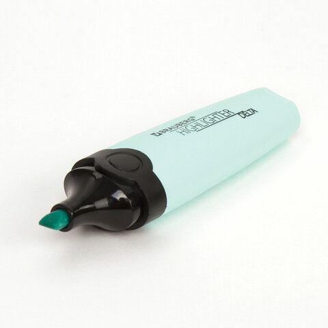 Текстовыделитель BRAUBERG 3 шт. &quot;DELTA PASTEL&quot;, БИРЮЗОВЫЙ, линия 1-5 мм, 151732