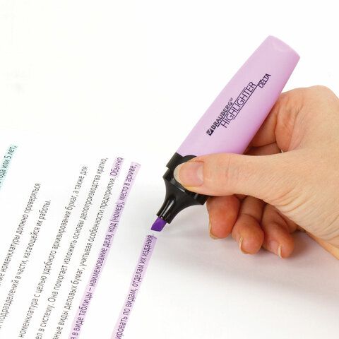 Текстовыделитель BRAUBERG 3 шт. &quot;DELTA PASTEL&quot;, ЛАВАНДОВЫЙ, линия 1-5 мм, 151733