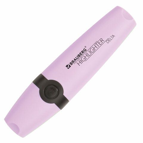 Текстовыделитель BRAUBERG 3 шт. &quot;DELTA PASTEL&quot;, ЛАВАНДОВЫЙ, линия 1-5 мм, 151733