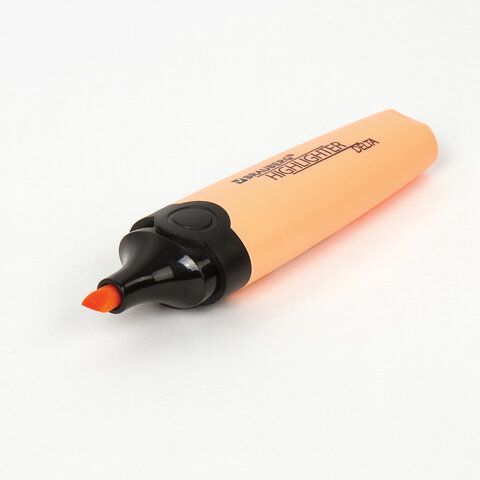 Текстовыделитель BRAUBERG 3 шт. &quot;DELTA PASTEL&quot;, ПЕРСИКОВЫЙ, линия 1-5 мм, 151734