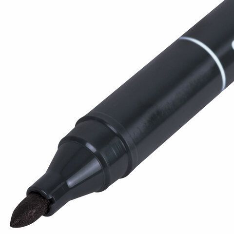 Маркер перманентный CENTROPEN 3 шт. 2836, ЧЕРНЫЙ, круглый наконечник, 2 мм, 6 2836 0012