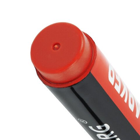 Маркер перманентный ULTRA MARKER, КРАСНЫЙ, 3,5 мм, с клипом, BRAUBERG 12 шт., 152205