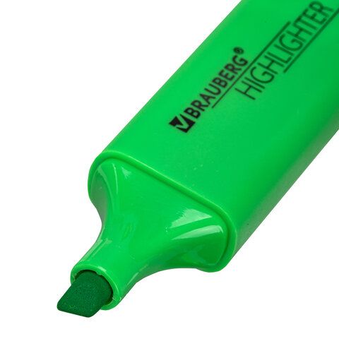 Текстовыделитель BRAUBERG 3 шт. &quot;ORIGINAL NEON&quot;, ЗЕЛЕНЫЙ, линия письма 1-5 мм, 152212