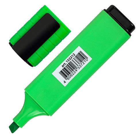 Текстовыделитель BRAUBERG 3 шт. &quot;ORIGINAL NEON&quot;, ЗЕЛЕНЫЙ, линия письма 1-5 мм, 152212