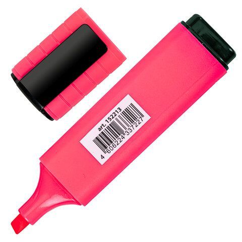 Текстовыделитель BRAUBERG 3 шт. &quot;ORIGINAL NEON&quot;, РОЗОВЫЙ, линия письма 1-5 мм, 152213