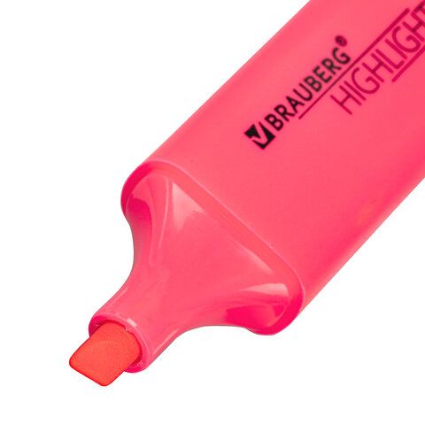 Текстовыделитель BRAUBERG 3 шт. &quot;ORIGINAL NEON&quot;, РОЗОВЫЙ, линия письма 1-5 мм, 152213
