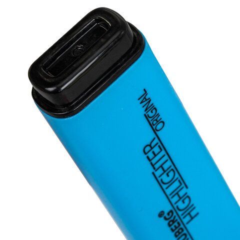 Текстовыделитель BRAUBERG 3 шт. &quot;ORIGINAL NEON&quot;, ГОЛУБОЙ, линия письма 1-5 мм, 152214