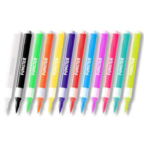 Аквагрим аквамаркеры для лица и тела 12 цветов, FUNSTER, пластиковый кейс, 152609