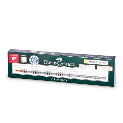 Карандаш чернографитный FABER-CASTELL, 1 шт., &quot;Grip 2001&quot;, НВ, трехгранный, 117000