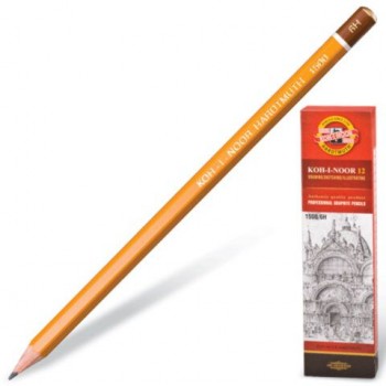 Карандаш чернографитный KOH-I-NOOR 12 шт. 1500, 6H, 150006H01170