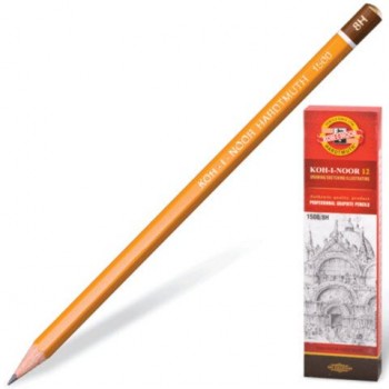 Карандаш чернографитный KOH-I-NOOR 12 шт. 1500, 8H, 150008H01170