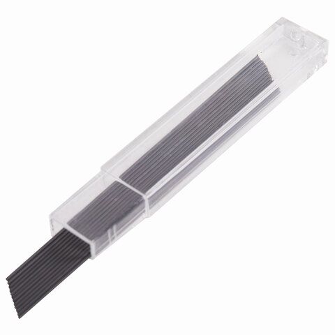 Грифели запасные 0,5 мм, HB, STAFF 6 шт. &quot;EVERYDAY&quot; MPL-876, КОМПЛЕКТ 12 шт., 180876