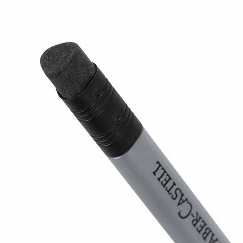 Карандаш чернографитный FABER-CASTELL, 1 шт., &quot;Grip 2001&quot;, HB, трехгранный, с ластиком, 117200