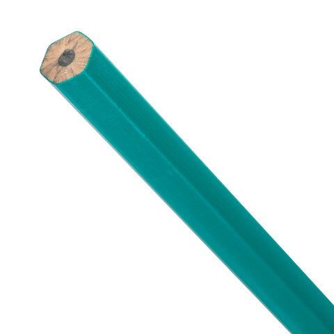 Карандаш чернографитный STAFF 12 шт. &quot;EVERYDAY&quot; BLP-963, 1 шт., НВ, пластиковый, зеленый корпус, 180962