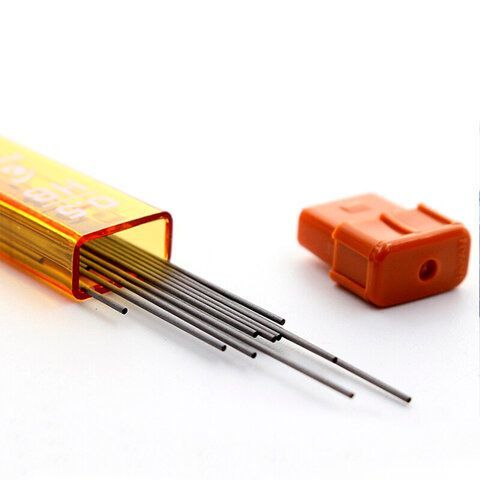 Грифели запасные 0,5 мм, HB, PILOT 2 шт., КОМПЛЕКТ 12 штук, Polymer Leads, PPL-5