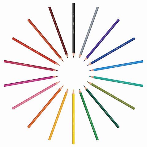Карандаши цветные BIC &quot;Kids ECOlutions Evolution&quot;, 18 цветов, пластиковые, заточенные, европодвес, 937513