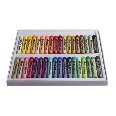 Пастель масляная художественная PENTEL &quot;Oil Pastels&quot;, 36 цветов, круглое сечение, картонная упаковка, PHN4-36
