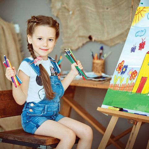 Карандаши цветные акварельные ЮНЛАНДИЯ &quot;ЮНЫЙ ВОЛШЕБНИК&quot;, 6 цветов, шестигранные, заточенные, 181401