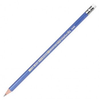Карандаш чернографитный BIC 12 шт., 1 шт., "Evolution Triangle", HB, трехгранный, с резинкой, корпус синий, заточенный, 964849