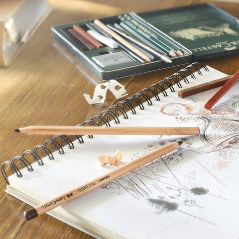 Карандаш масляный FABER-CASTELL &quot;Pitt Oil Base&quot;, черный, жесткий, 112604