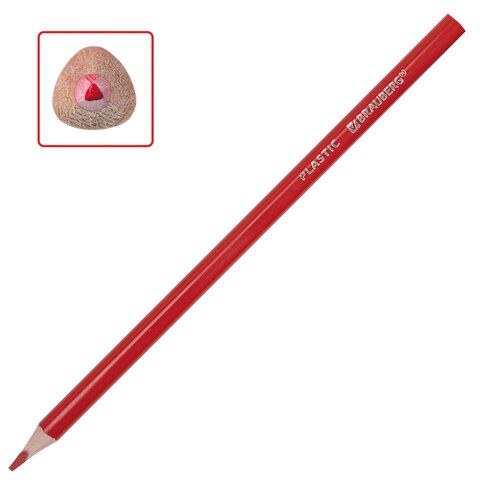 Карандаши цветные BRAUBERG 3 шт. PREMIUM, 12 цветов, пластиковые, трехгранные, грифель 3 мм, 181661