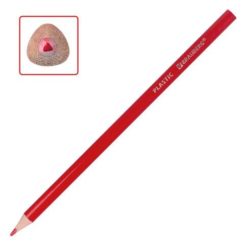 Карандаши цветные BRAUBERG PREMIUM, 24 цвета, пластиковые, трехгранные, грифель 3 мм, 181663