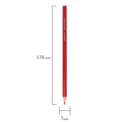 Карандаши цветные BRAUBERG 3 шт. PREMIUM, 12 цветов, пластиковые, шестигранные, грифель 3 мм, 181666