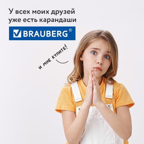 Карандаши цветные акварельные BRAUBERG PREMIUM AQUARELLE, 24 цвета, грифель 4 мм, 181673