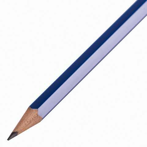 Карандаш чернографитный BRAUBERG 72 шт. &quot;GX-100&quot;, 1 шт., HB, с ластиком, корпус синий, 181720